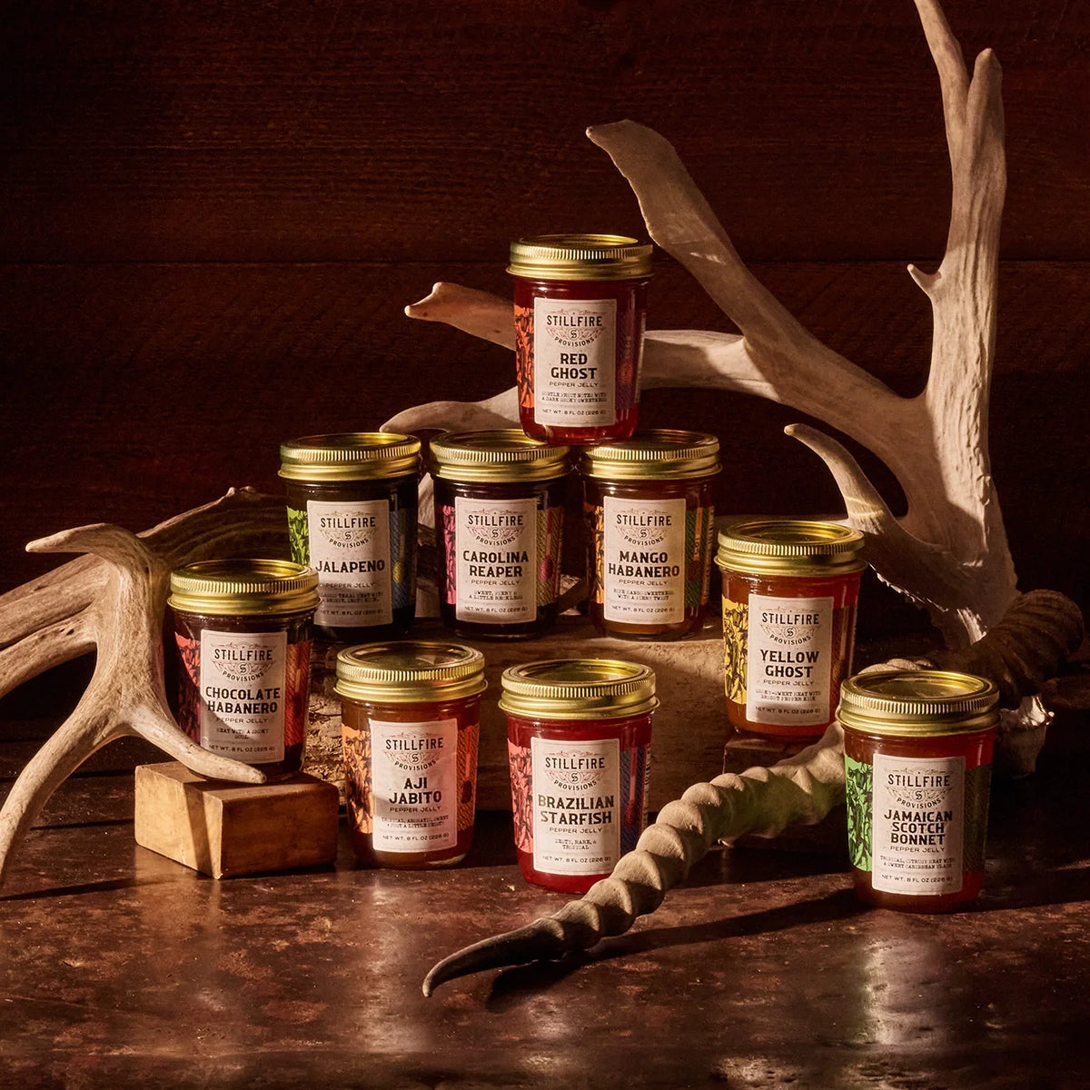 Pepper jellies from Stillfire Provisions, sweet and spicy preserves perfect for snacks and gifts
